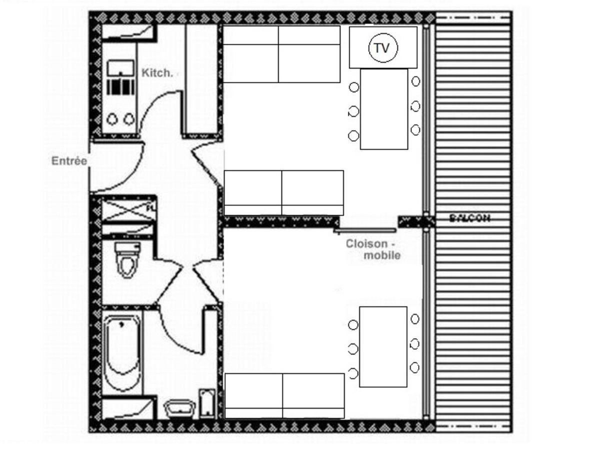 סן-מרטין-דה-בלוויל Appartement Confortable Centre Station 6 Pers Balcon Expose Sud - Fr-1-344-868 מראה חיצוני תמונה